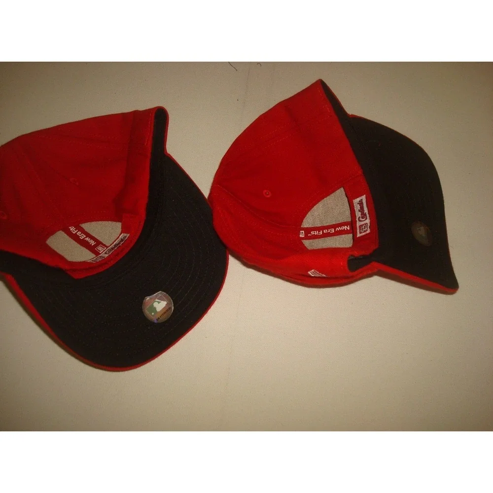 YOUTH--  2PC LOT ST LOUIS CARDINALS NEW ERA ‎  Y2K HAT CAP VINTAGE DEADSTOCK C4